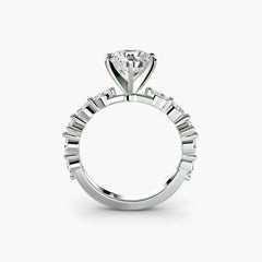 Solitaire with Eternity Pavé