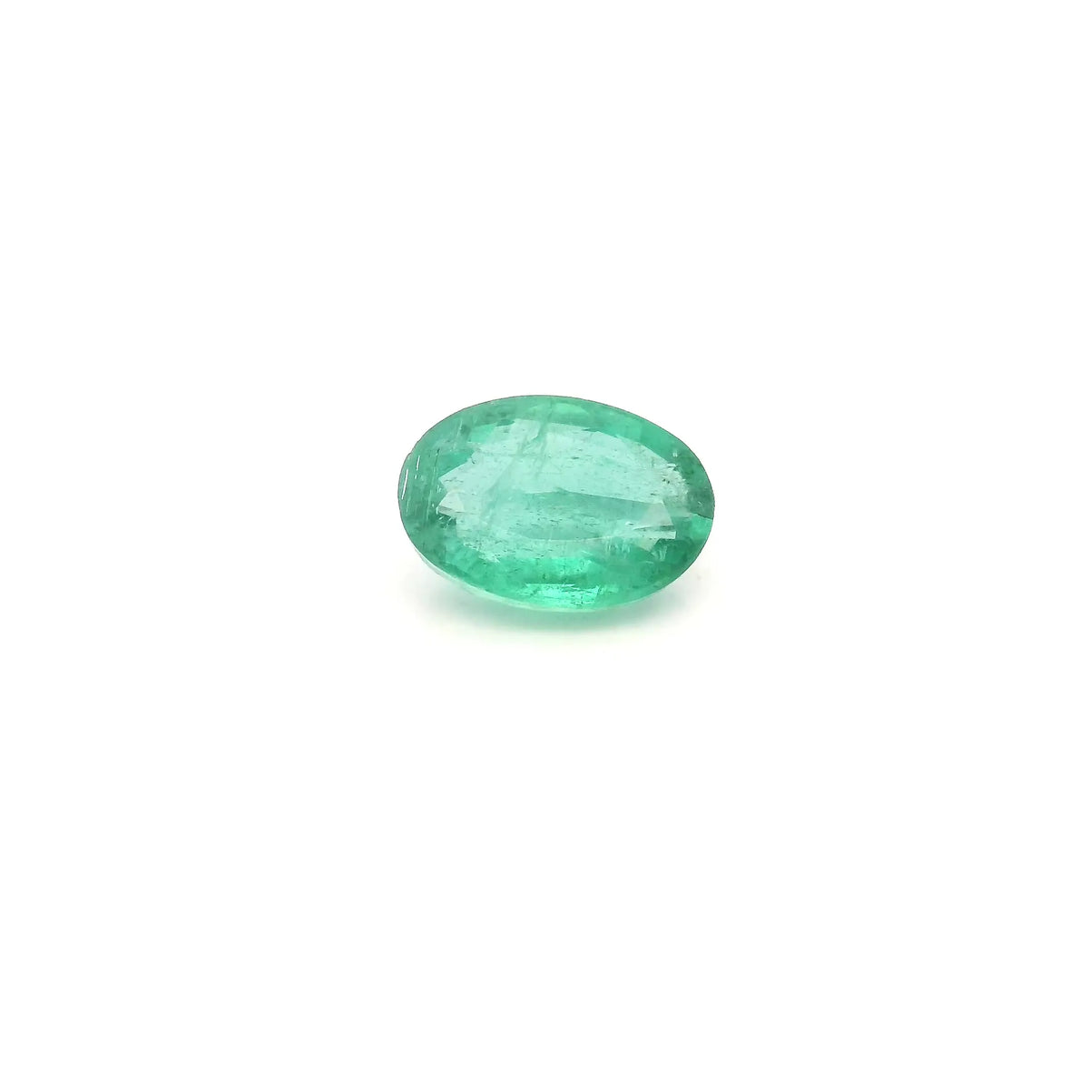 0.81ct Oval Natural Emerald (Colour Green, Clarity Moderately Included, Cut Faceted)