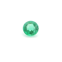 0.76ct Round Natural Emerald (Colour Green, Clarity Eye Clean, Cut Faceted)